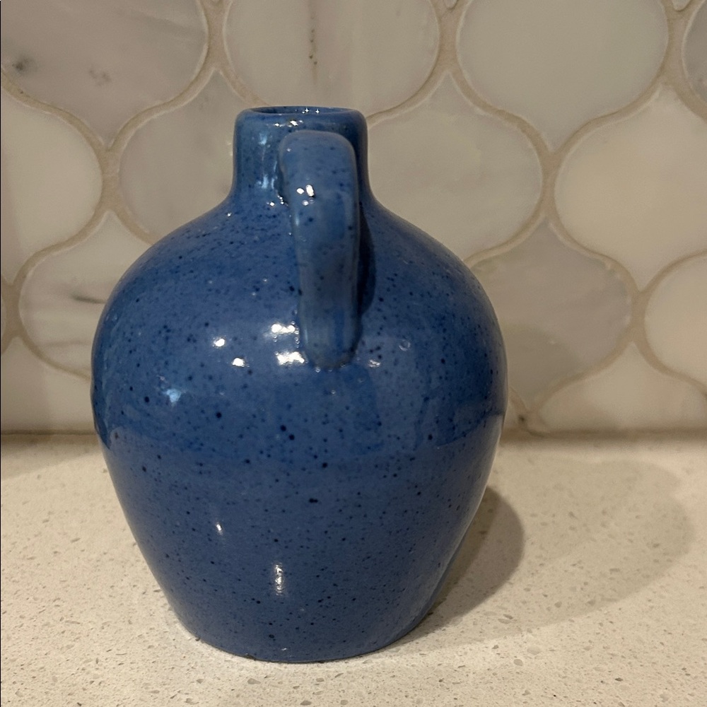 Hand Crafted Deep Blue Ceramic Jug - Picture 2 of 14